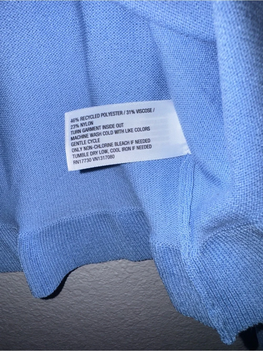 New a new day Light Blue Ruffle Hem Button Cardigan XS - Picture 8 of 9